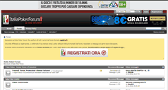 Desktop Screenshot of italiapokerforum.com