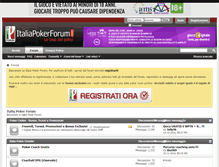 Tablet Screenshot of italiapokerforum.com
